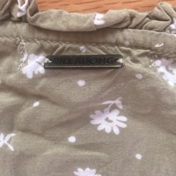 Billabong X The Salty Blonde Green Floral Short Sleeve Dress - Picture 4 of 6